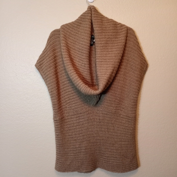 LRL Beige Super Soft Deep Cowl Neck Coastal Wool Blend Sweater S - Picture 9 of 9